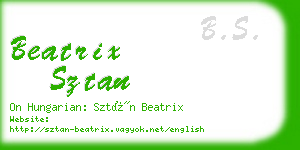 beatrix sztan business card